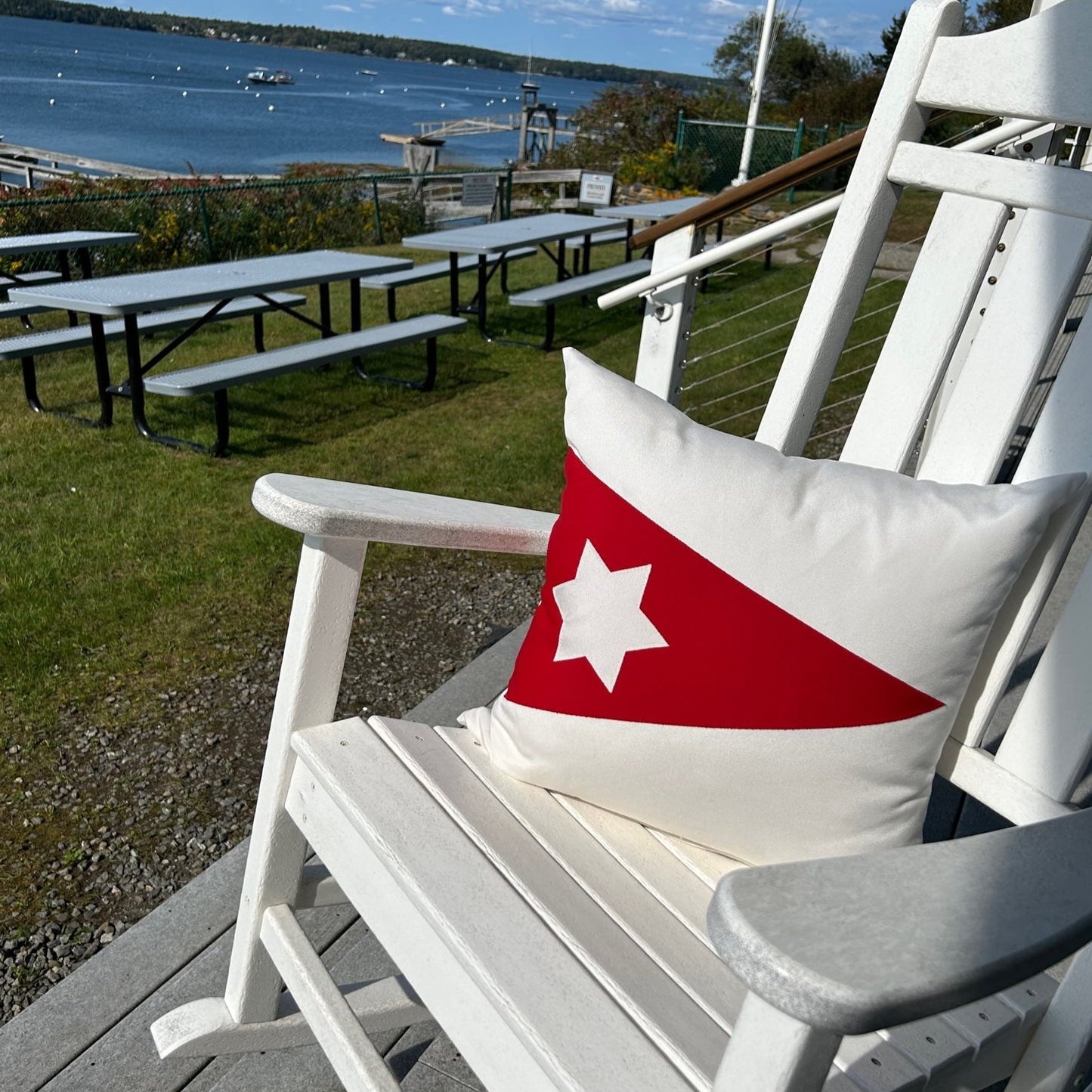 Sandy Bay Yacht Club Pillow