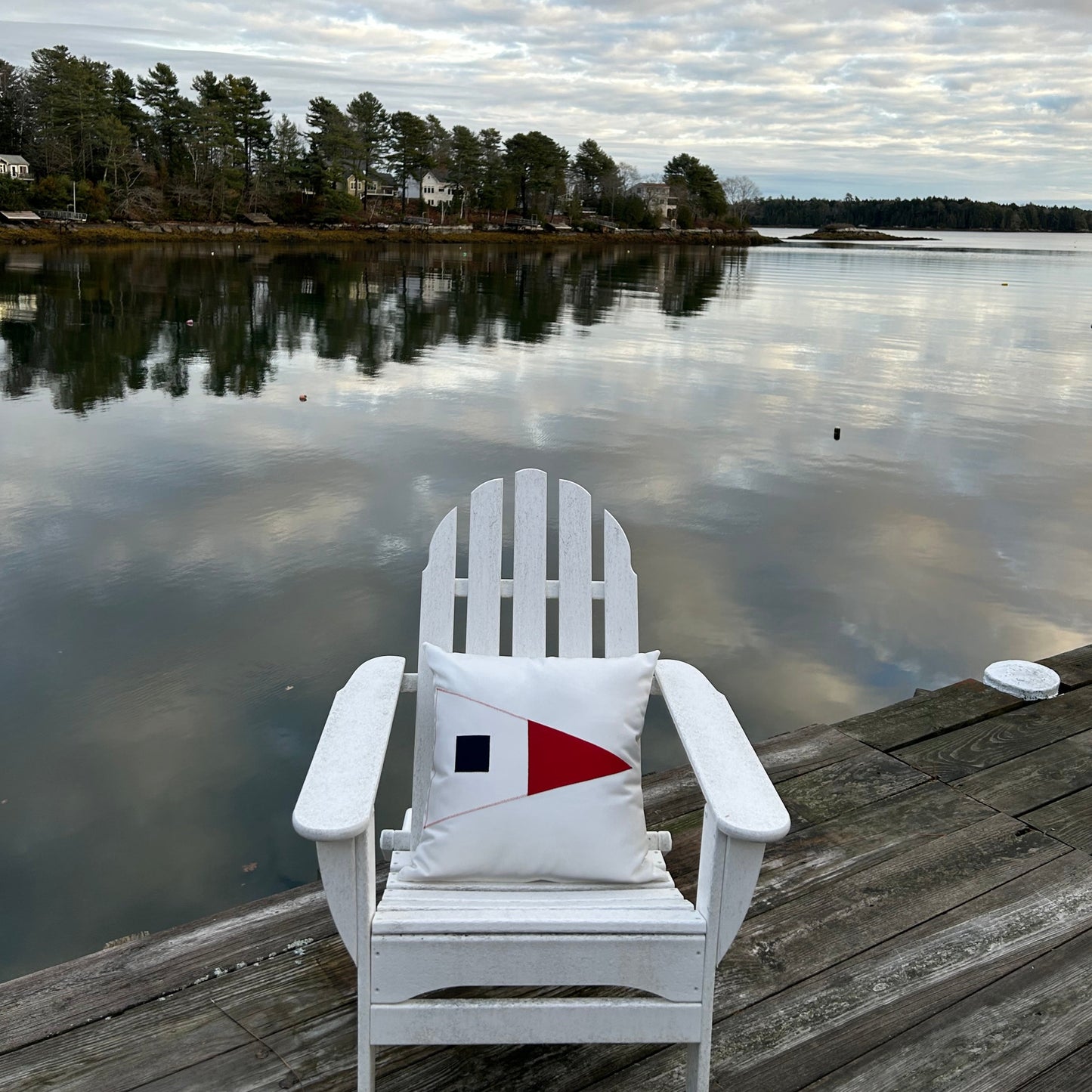 Seal Harbor Yacht Club Pillow