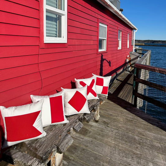 H (Hotel) - Code Flag Pillow