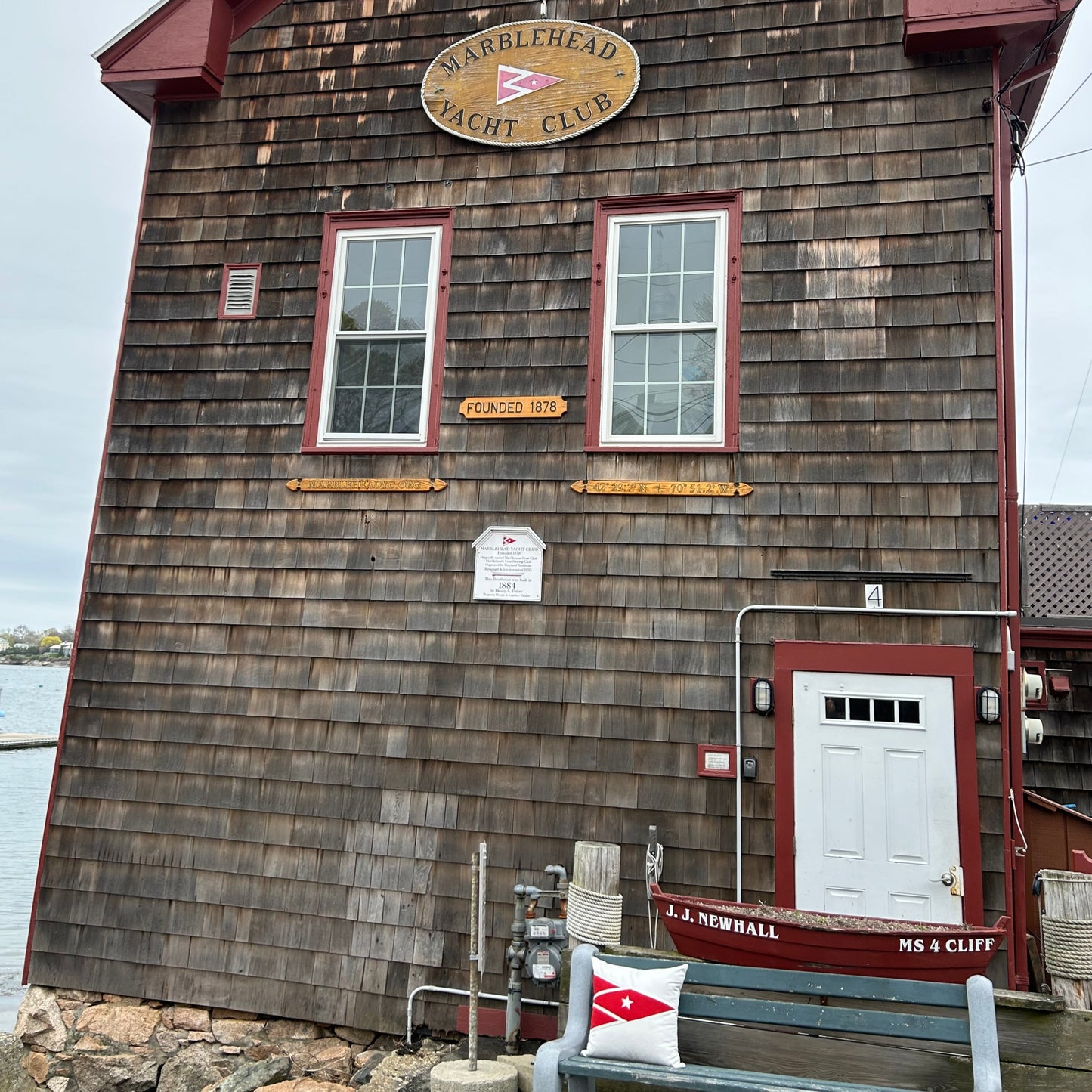 Marblehead Yacht Club Pillow