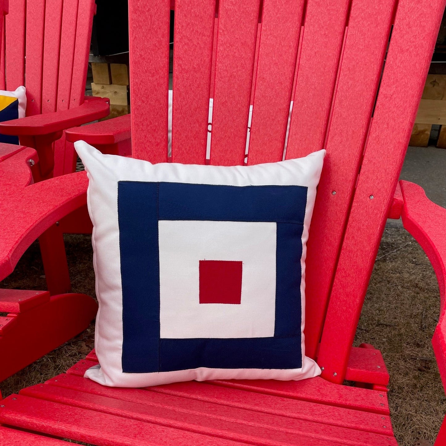 W (Whiskey) - Code Flag Pillow