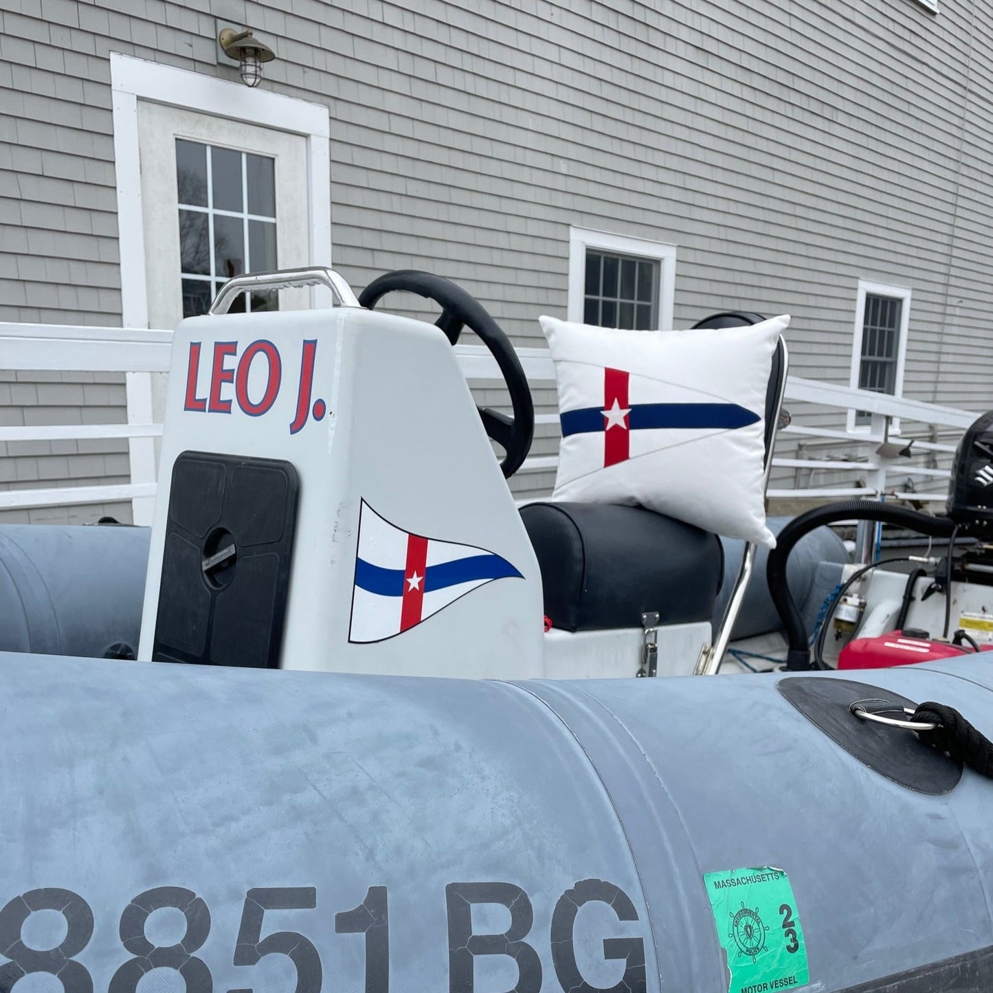 Boston Yacht Club Pillow