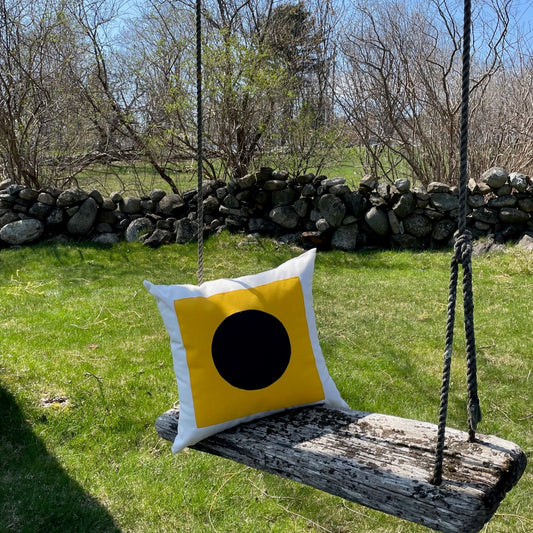 I (India) - Code Flag Pillow