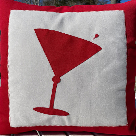 Cocktail Flag Pillow