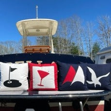 Cocktail Flag Pillow