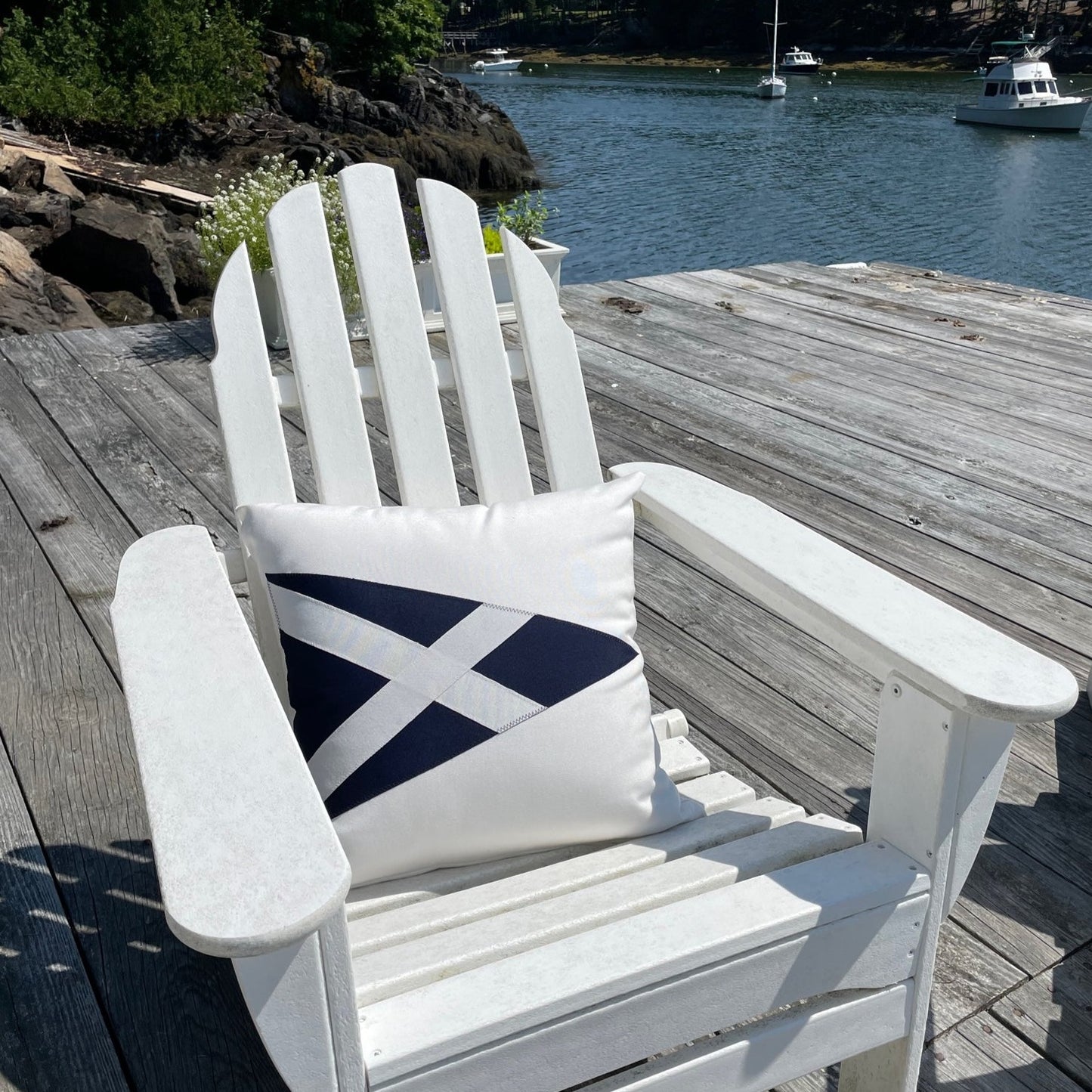 Bar Harbor Yacht Club Pillow