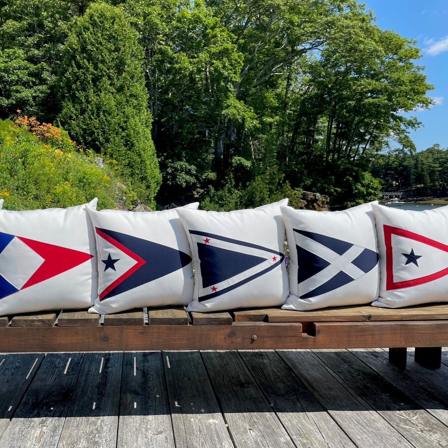 Bar Harbor Yacht Club Pillow