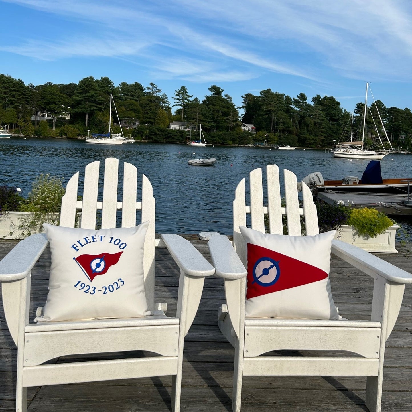 Northeast Harbor Fleet 100th Pillow