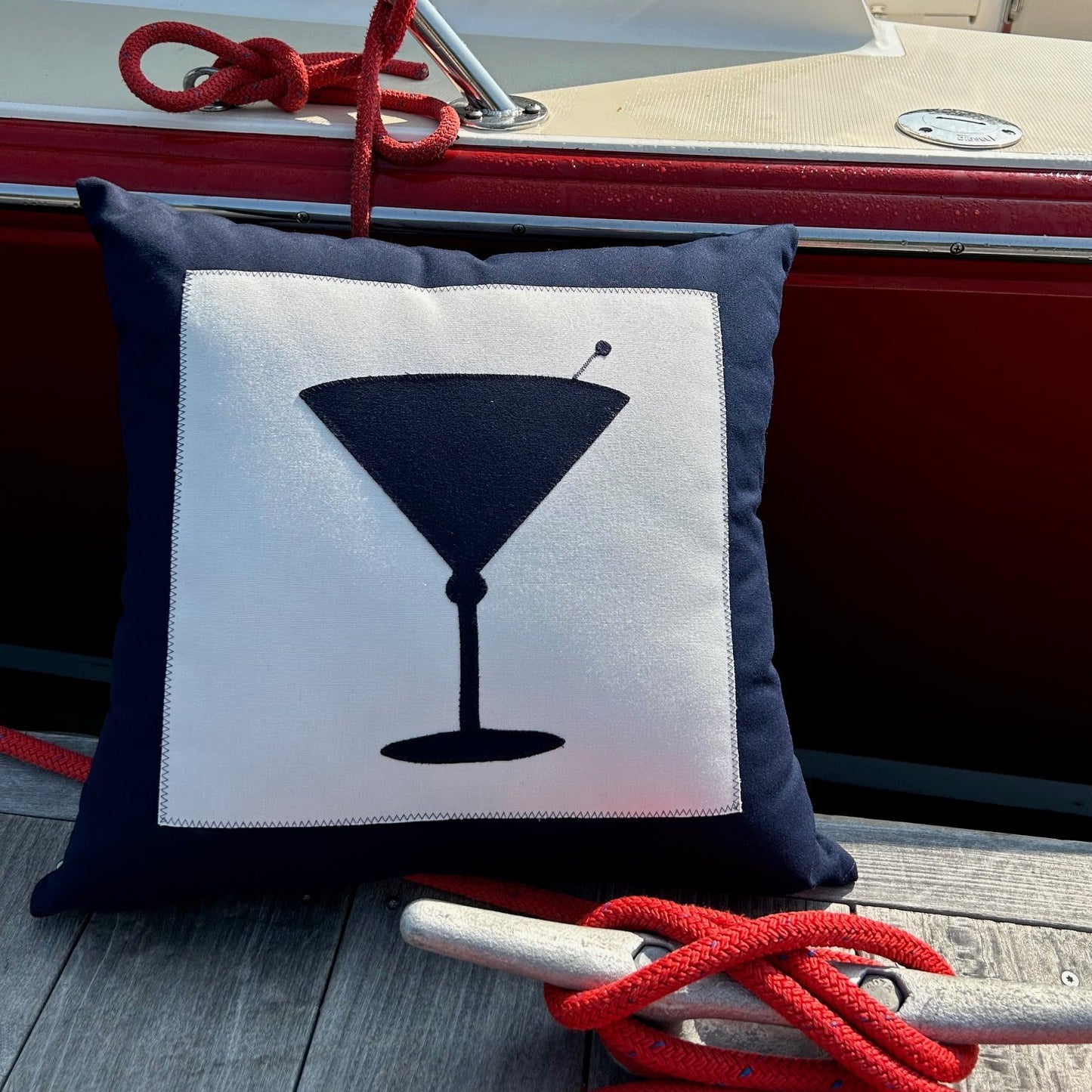 Cocktail Flag Pillow
