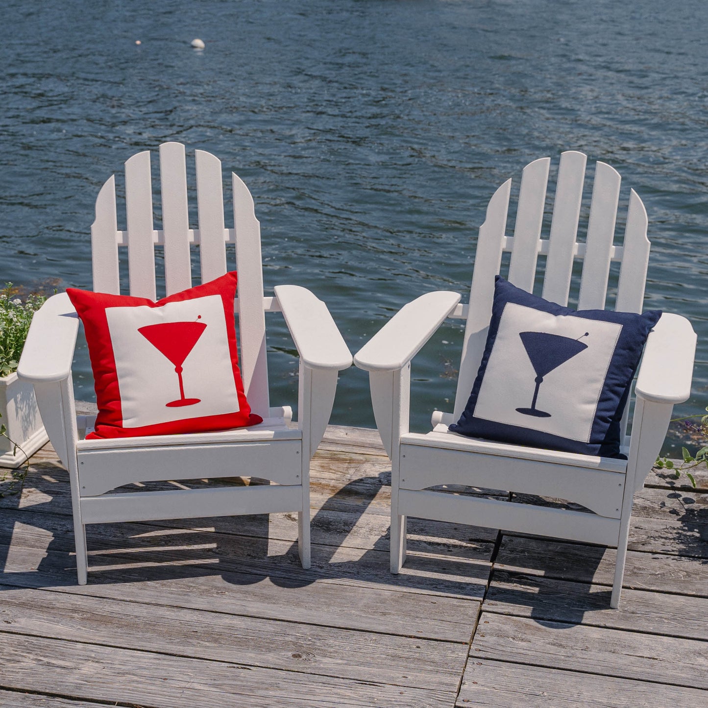 Cocktail Flag Pillow