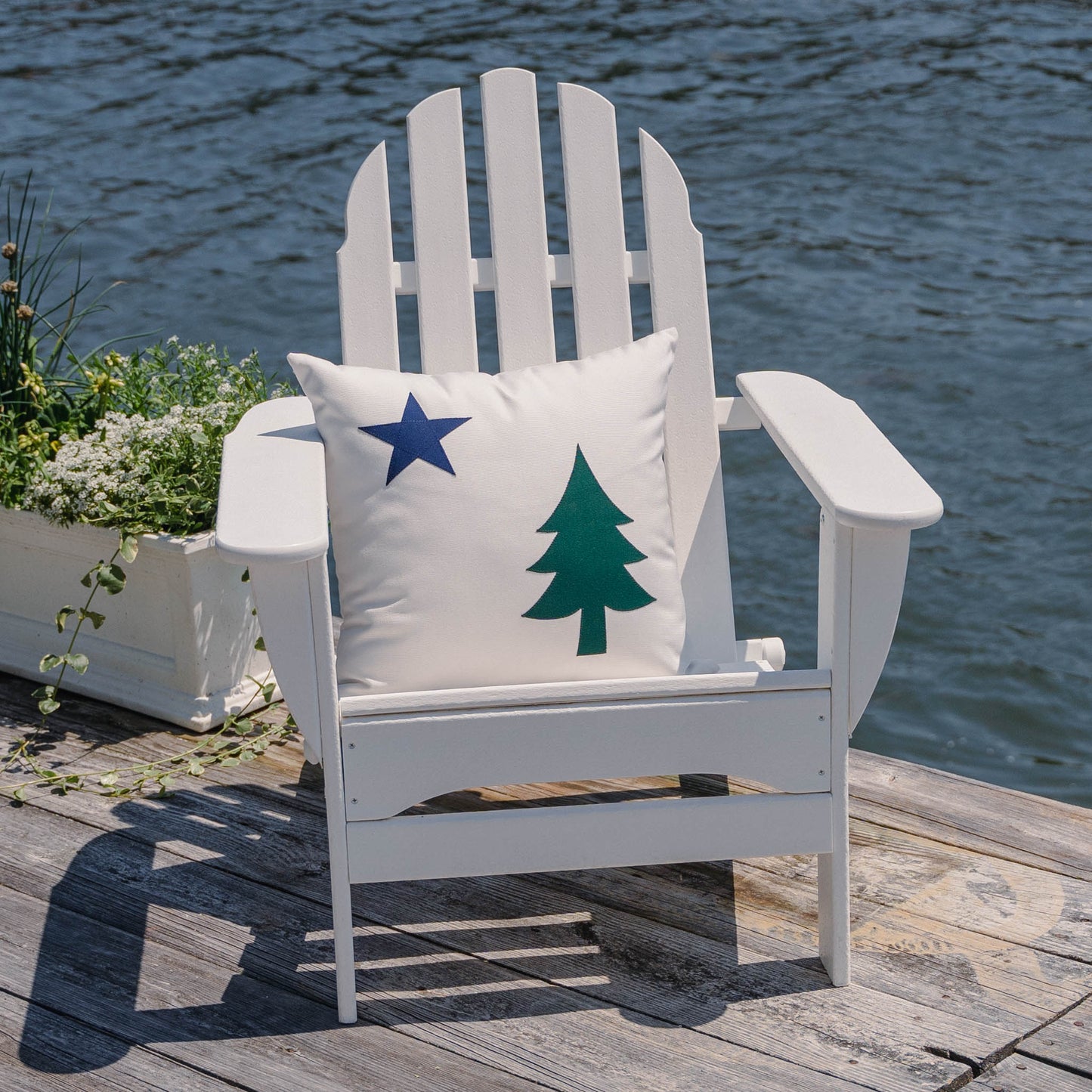 Maine State Flag Pillow