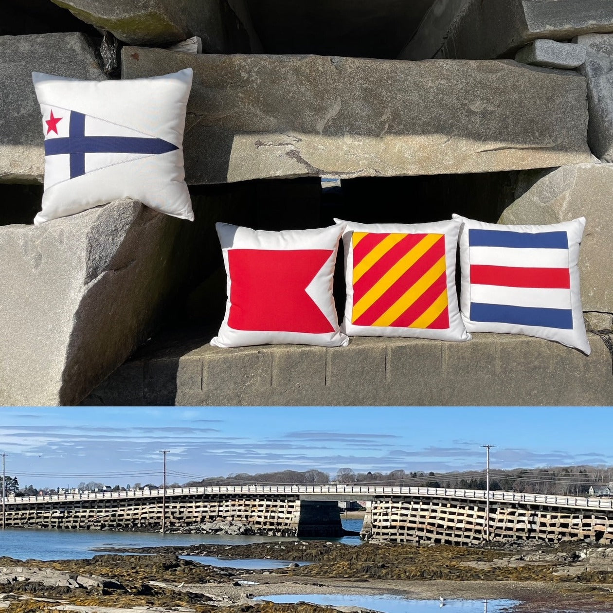 Y (Yankee) - Code Flag Pillow