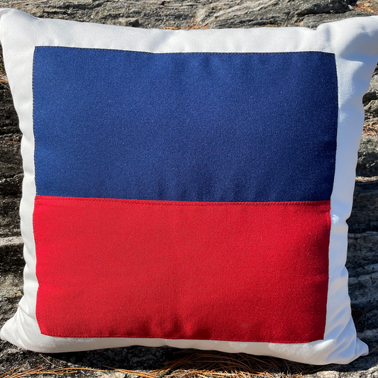 E (Echo) - Code Flag Pillow