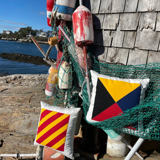 Y (Yankee) - Code Flag Pillow