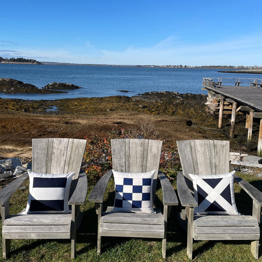 M (Mike) - Code Flag Pillow