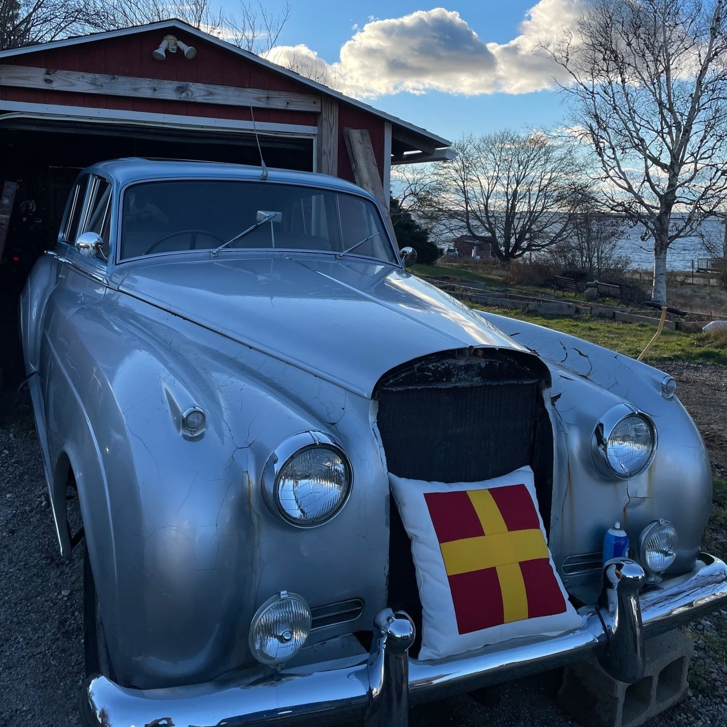 R (Romeo) - Code Flag Pillow