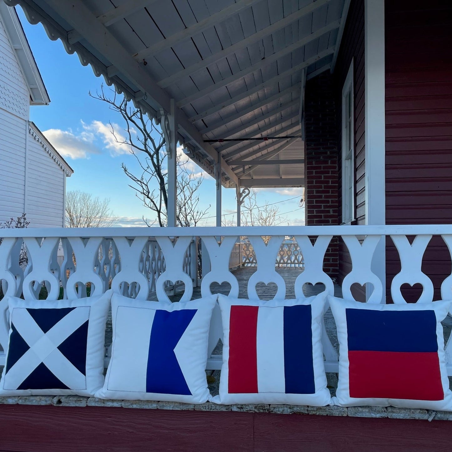 M (Mike) - Code Flag Pillow