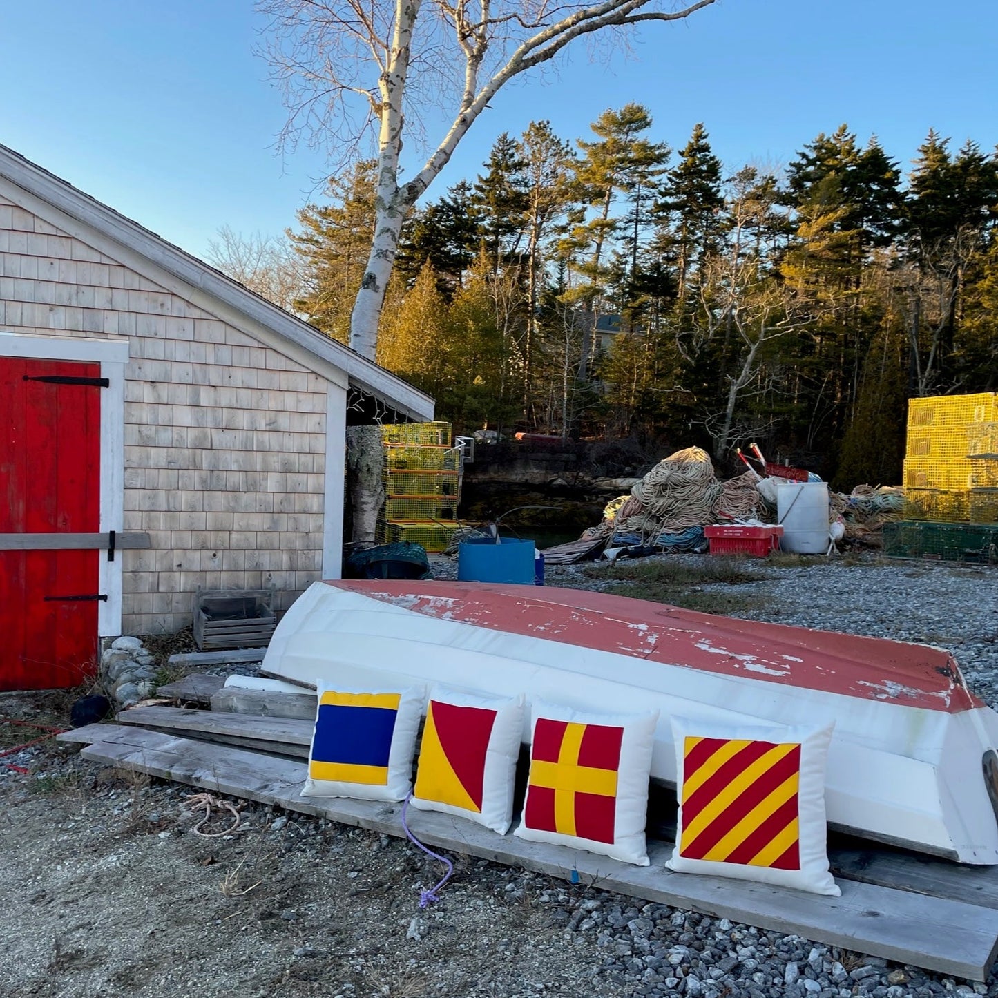 D (Delta) - Code Flag Pillow