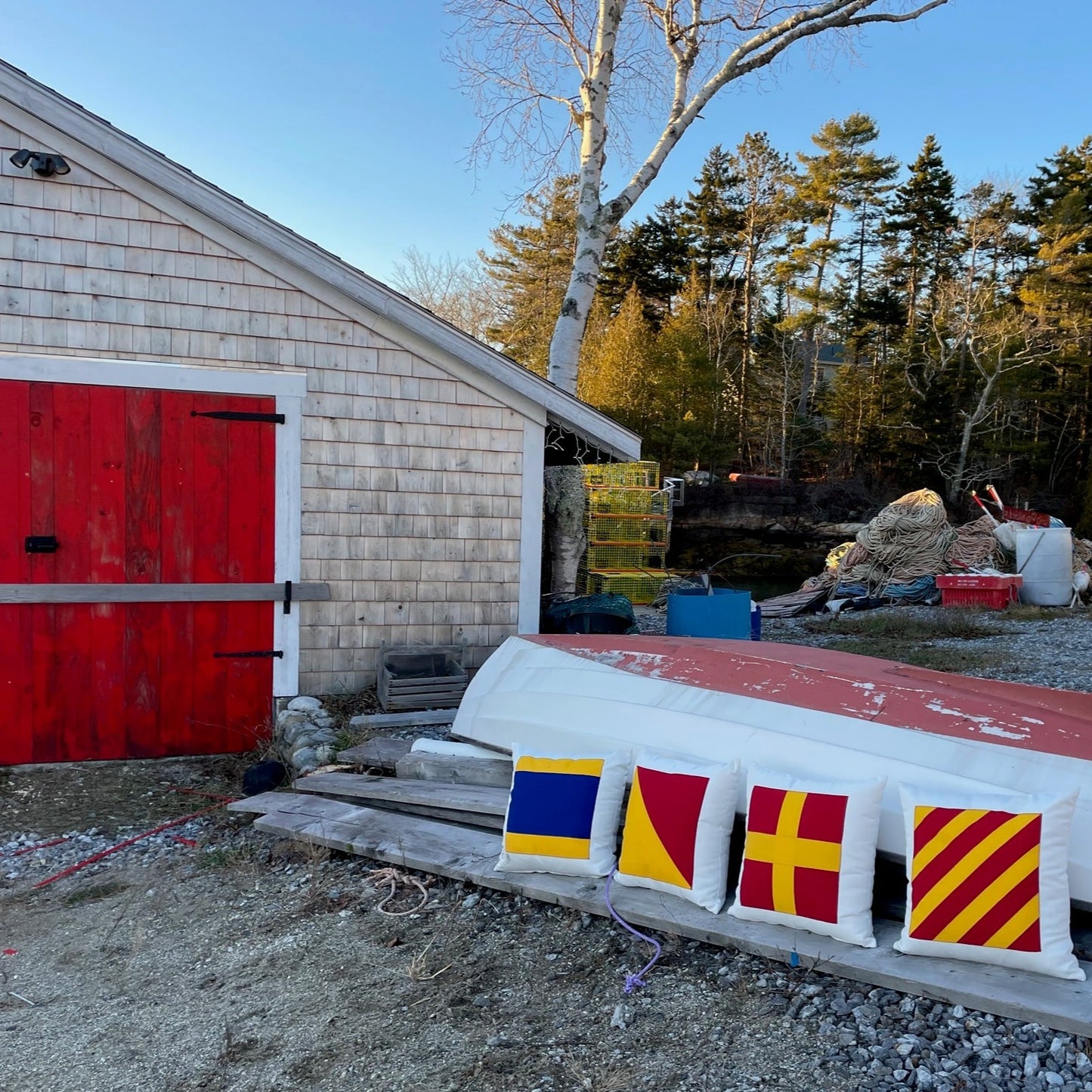 Y (Yankee) - Code Flag Pillow