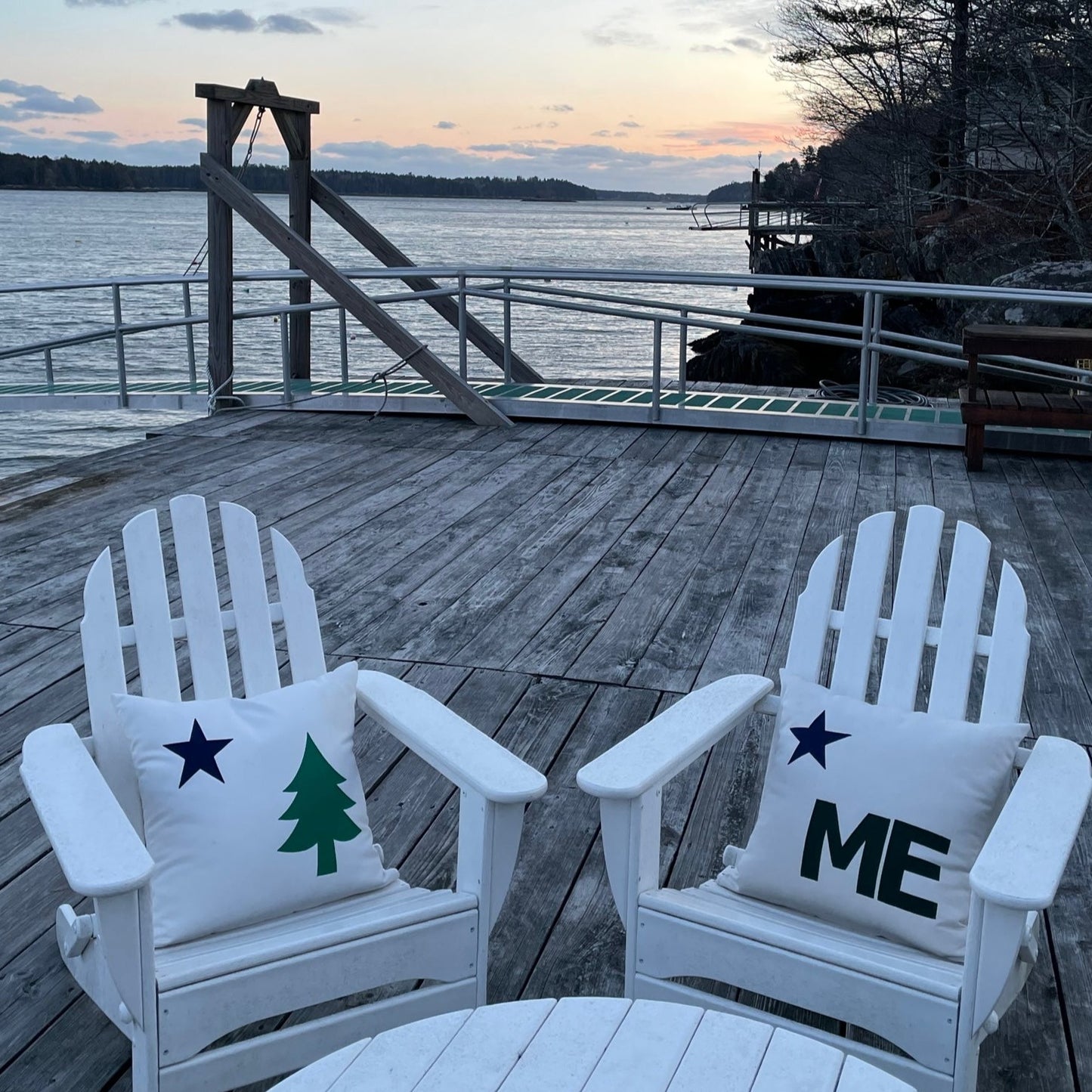 Maine State ME pillow