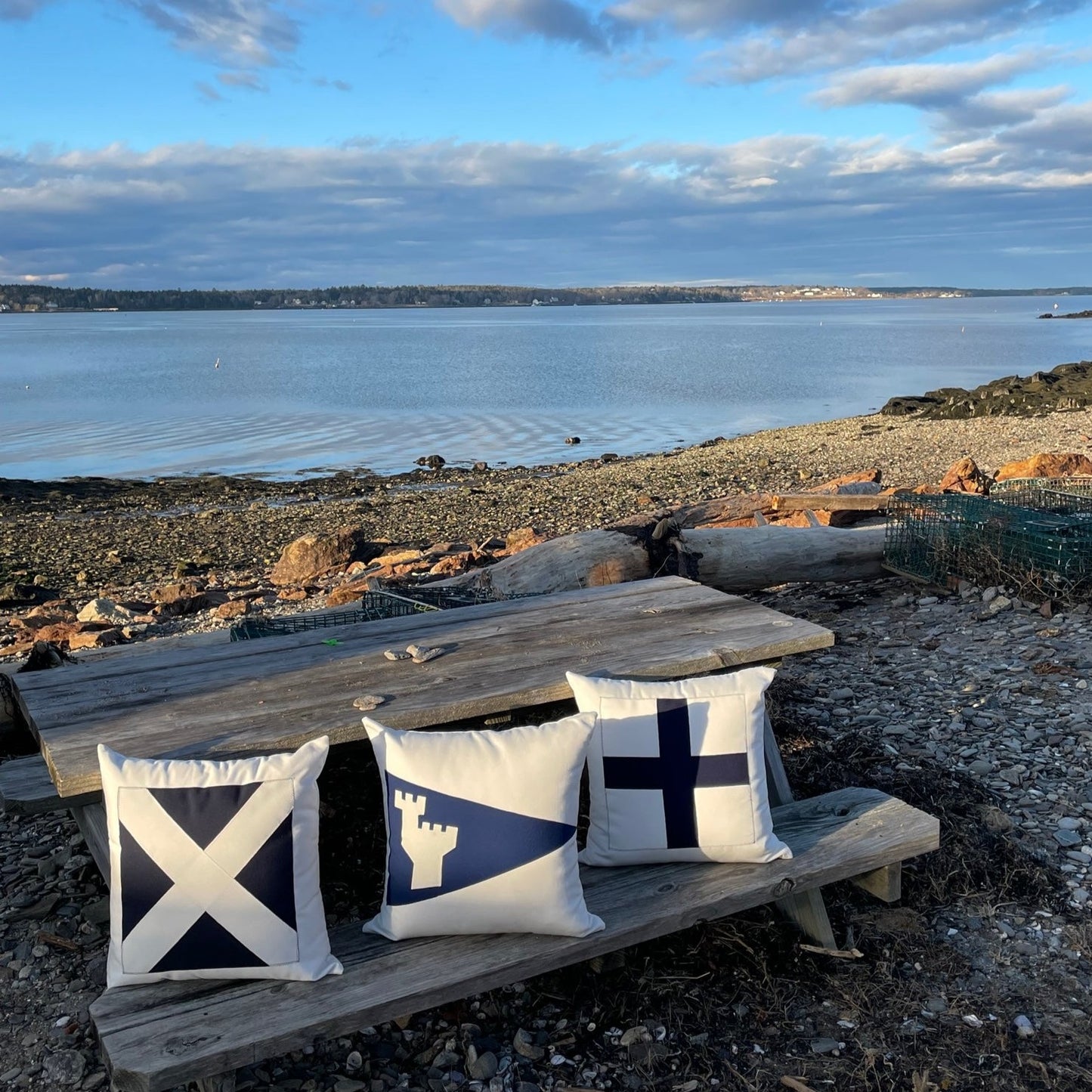 M (Mike) - Code Flag Pillow