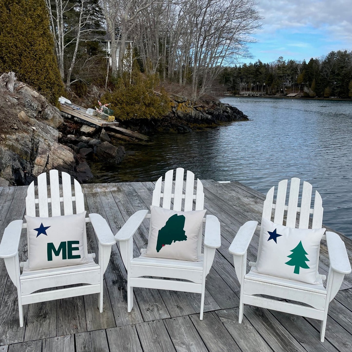 Maine State ME pillow