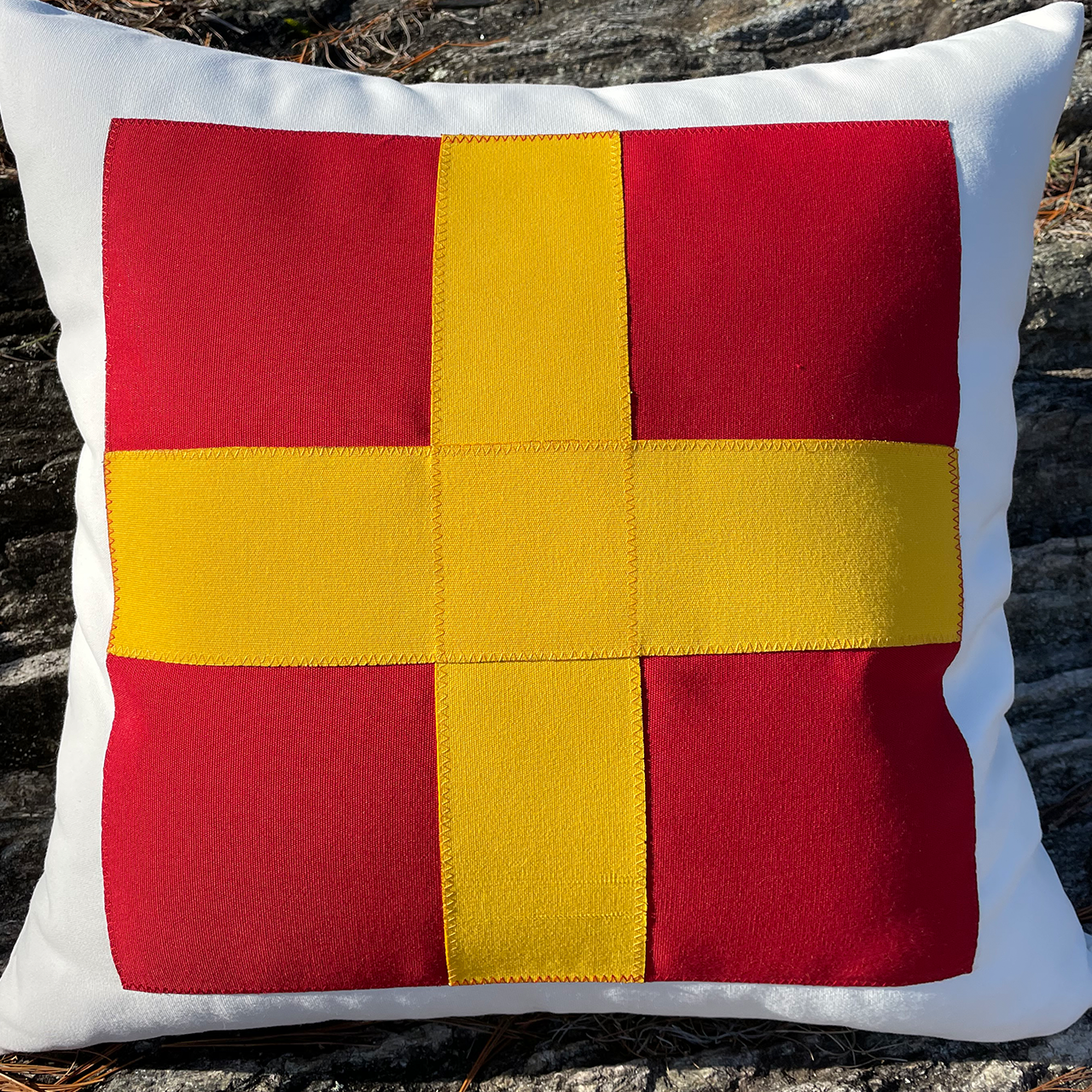 R (Romeo) - Code Flag Pillow