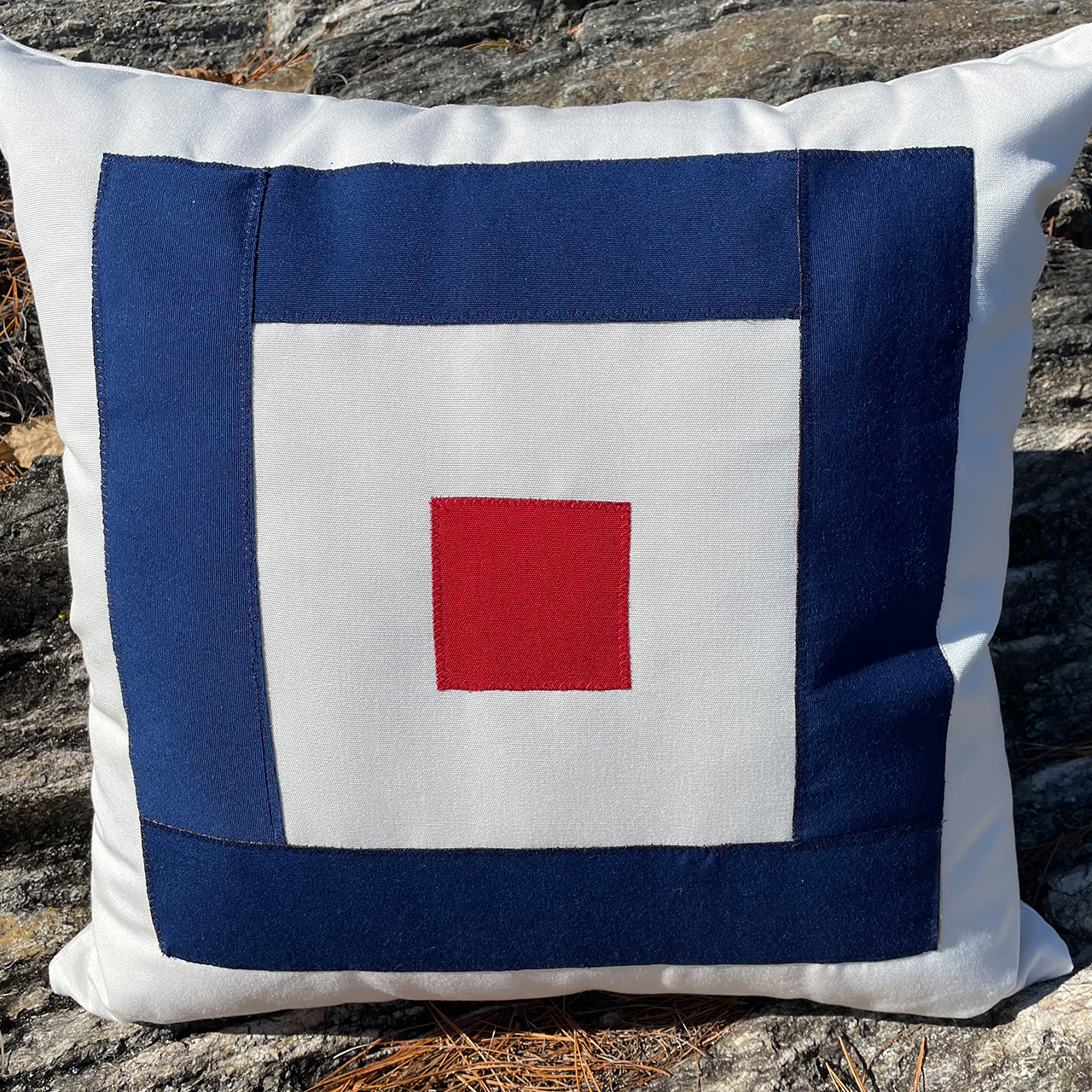 W (Whiskey) - Code Flag Pillow
