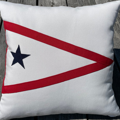 Bucks Harbor Yacht Club Pillow