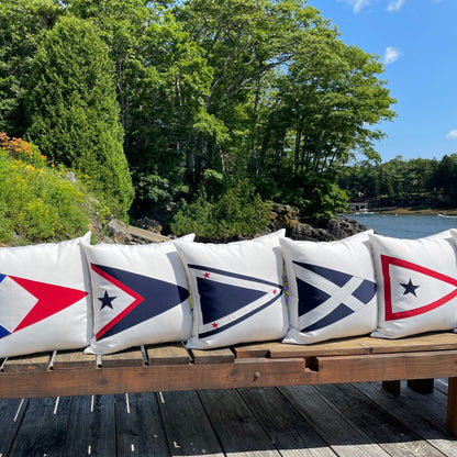 Bucks Harbor Yacht Club Pillow