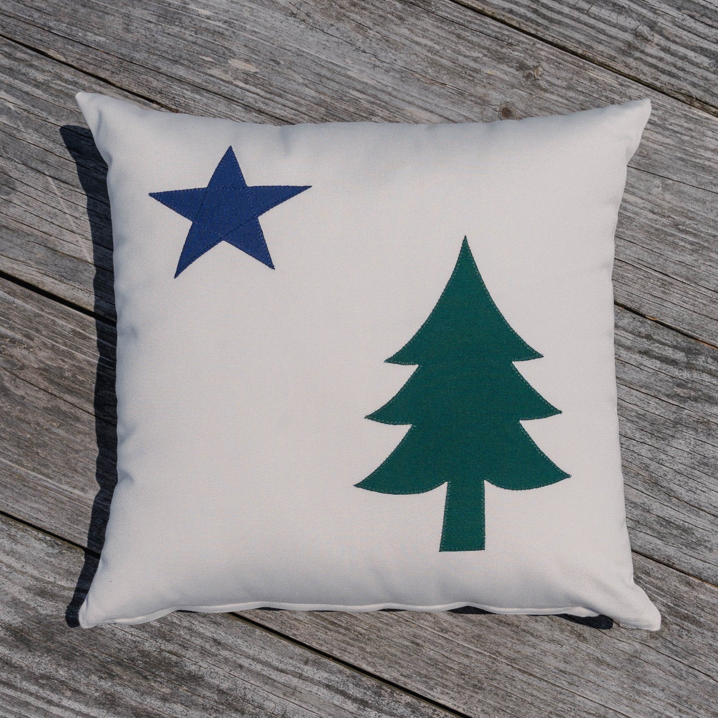 Maine State Flag Pillow