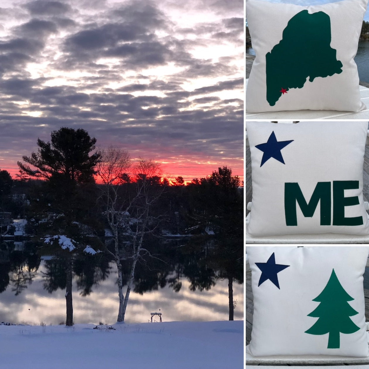 State of Maine Pillow