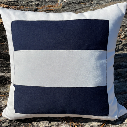 J (Juliet) - Code Flag Pillow