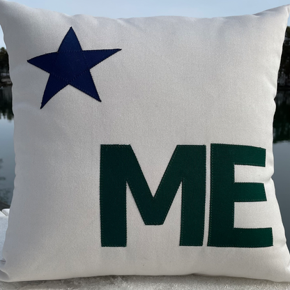 Maine State ME pillow